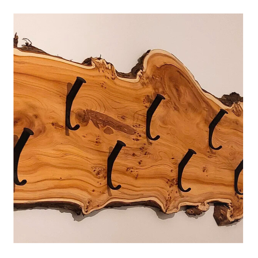 Handgefertigte Eisenbahnhaken x4