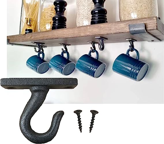 Pack of x10 Iron Cup Hooks