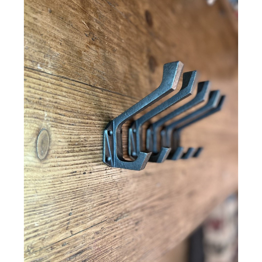 Rustikale Art-Deco-Kleiderhaken X4